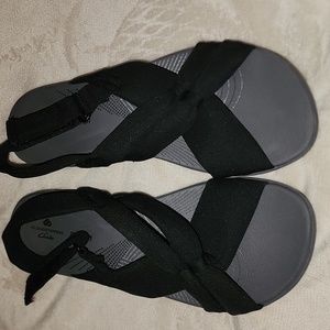 Black Clark Sandals